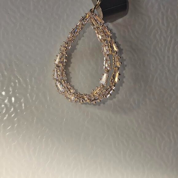 Loft Faux crystal drop earrings NWOT!!!!!! - Picture 2 of 2